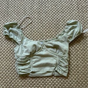 Princess Polly Bustier Crop top green